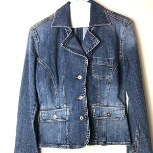 Denim Jacket / Blazer Button Up 3 Pockets …